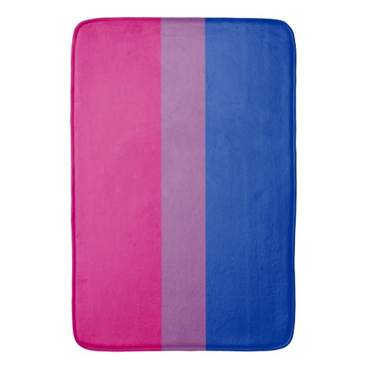 Biseksuele vlag groot badmat (Voorkant Verticaal)