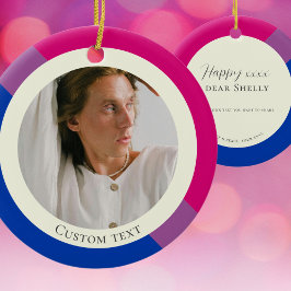 Biseksuele vlag hoogfeest cadeau Ornament