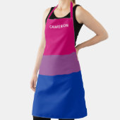 Biseksuele vlag monogram schort (Insitu)