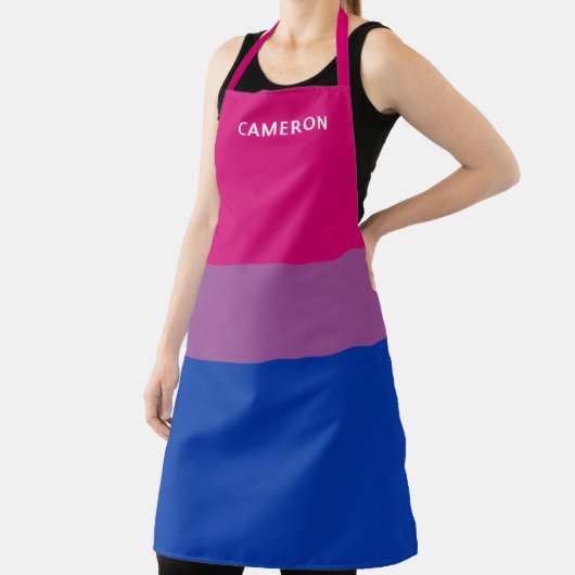 Biseksuele vlag monogram schort (Insitu)