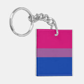 Biseksuele Vlag Sleutelhanger (Voorkant Links)