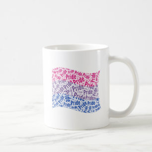 BISEKSUELE VLAG WOORD PATROON KOFFIEMOK