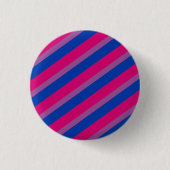 Biseksuele vlaggenstrepen | Bisexual Pride Ronde Button 3,2 Cm (Voorkant)