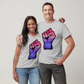 Biseksuele Vuist Pride T-shirt (Unisex)