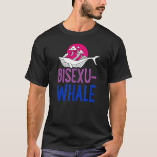 Biseksuele walvis Biseksueel Ocean Mountain Bi Pri T-shirt
