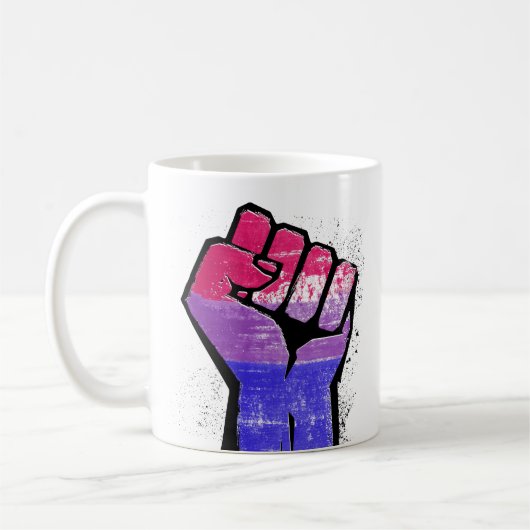 Biseksuele weerstand koffiemok (Links)