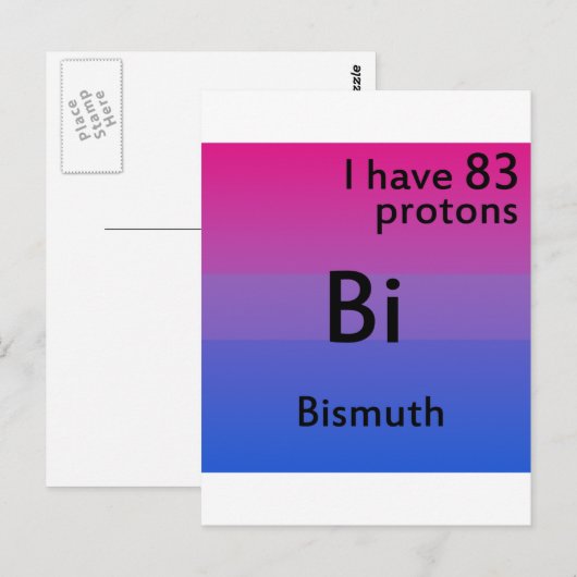 Biseksuele wetenschap briefkaart (Voorkant / Achterkant)