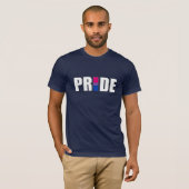 BISEKSUELE WOORD VLAG PRIDE T-SHIRT (Voorkant volledig)