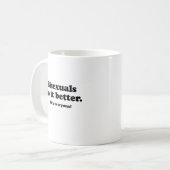 Biseksuelen doen het beter koffiemok (Voorkant links)