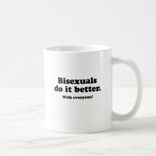 Biseksuelen doen het beter koffiemok