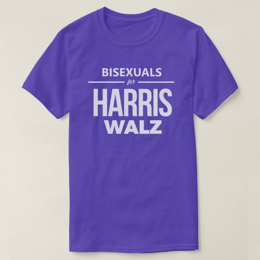 Biseksuelen voor Harris Walz T-shirt (Design voorkant)