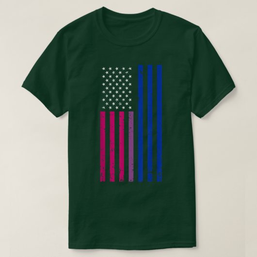 Biseual Pride Flag, VS vlag, LGBTQ Pride M T-shirt (Design voorkant)
