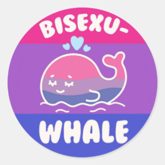 Bisexu-walvis Ronde Sticker