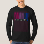 Bisexual Barcode Pride Equality Queer Aesthetic LG T-shirt (Voorkant)