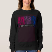 Bisexual Barcode Pride Genderfluid Queer Aesthetic Trui (Voorkant)