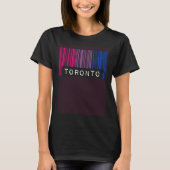 Bisexual Barcode Pride Toronto Canada Queer Aesthe T-shirt (Voorkant)