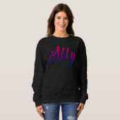 Bisexual Bi Pride Flag Ally Trui (Voorkant volledig)