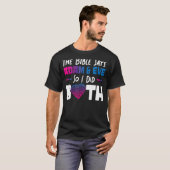 Bisexual bi Pride Flag Bijbel zegt: Adam en de bij T-shirt (Voorkant volledig)