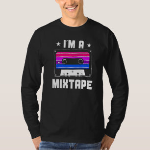 Bisexual Bi Pride Flag Cassettebandje I'm A Mixtap T-shirt