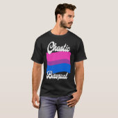 Bisexual Bi Pride Flag Chaotic Bisexual T-shirt (Voorkant volledig)
