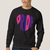 Bisexual Bi Pride Flag Heart Pride Trui (Voorkant)