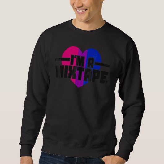 Bisexual Bi Pride Flag I'm a Mixtape Trui (Voorkant)