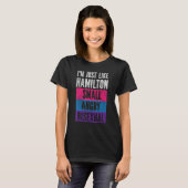 Bisexual Bi Pride Flag I'm Just Like Hamilton Smal T-shirt (Voorkant volledig)