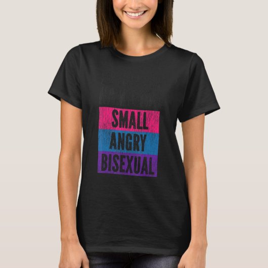 Bisexual Bi Pride Flag I'm Just Like Hamilton Smal T-shirt (Voorkant)