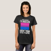 Bisexual Bi Pride Flag Just Because I'm Bisexual T-shirt (Voorkant volledig)