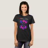 Bisexual Bi Pride Flag Pie Chart Attractie To The T-shirt (Voorkant volledig)