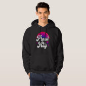 Bisexual Bi Pride Flag Proud Ally Hoodie (Voorkant volledig)