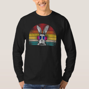Bisexual Bi Pride Flag Rabbit Bunny Sun Glasses T-shirt