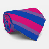 Bisexual Bi Pride Flag Stropdas (Opgerold)