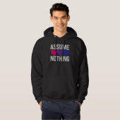 Bisexual Bi Pride Flag veronderstelt niets 1 Hoodie (Voorkant volledig)