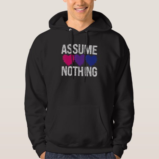 Bisexual Bi Pride Flag veronderstelt niets 1 Hoodie (Voorkant)