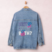 Bisexual Bi Pride Flag waarom niet allebei Denim Jacket (Hangar)