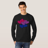 Bisexual Bi Pride Valentine's Day LGBTQ LGBT Subtl T-shirt (Voorkant volledig)