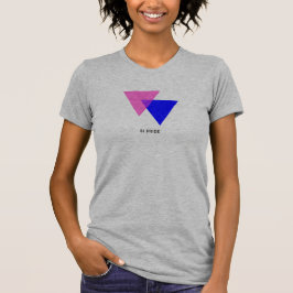 Bisexual Biangles Symbool T-shirt vrouw