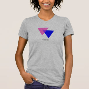 Bisexual Biangles Symbool T-shirt vrouw