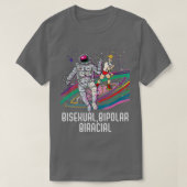 Bisexual Bipolar Biracial Rainbow Pride Bisexualit T-shirt (Design voorkant)