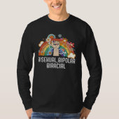 Bisexual Bipolar Biracial Rainbow Pride Bisexualit T-shirt (Voorkant)