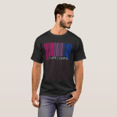 Bisexual Capricorn Barcode Pride Flag Zodiac Sign T-shirt (Voorkant volledig)