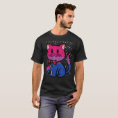 Bisexual Cat Flag Bi Pride Lgbtq Girls Kids Toddle T-shirt (Voorkant volledig)