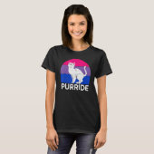 Bisexual Cat Flag Lgbtq Trans Pride Month T-shirt (Voorkant volledig)