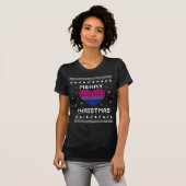Bisexual Christmas Bisex Ugly Sweater T-shirt (Voorkant volledig)