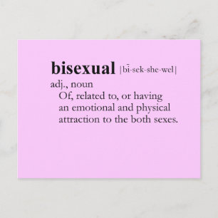 BISEXUAL (definitie) Briefkaart