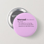 BISEXUAL (definitie) Ronde Button 5,7 Cm (Voorkant /achterkant)