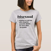 Bisexual Definition - Bepaalde LGBTQ-termen - T-shirt (Voorkant)