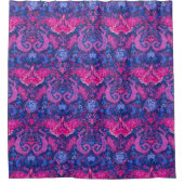 Bisexual Dragon Damask - Bi Pride Flag Colors Douchegordijn (Voorkant)