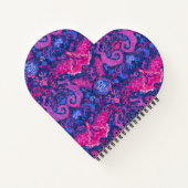 Bisexual Dragon Damask - Bi Pride Flag Colors Notitieboek (Achterkant)